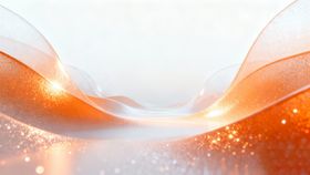 橙白渐变动感光效背景图