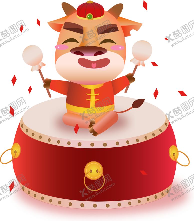 编号：67260805040301548378【酷图网】源文件下载-卡通牛年