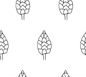 黑白简约线条植物绘画