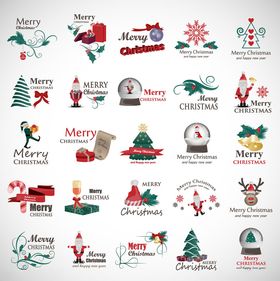 圣诞主题图标集合