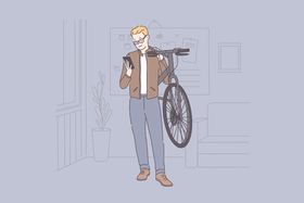 简约人物生活形象插画
