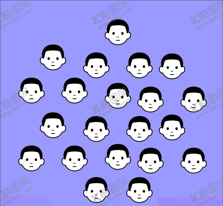 编号：68188509140239131495【酷图网】源文件下载-动漫人头