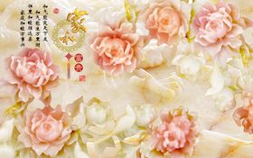 花卉背景墙