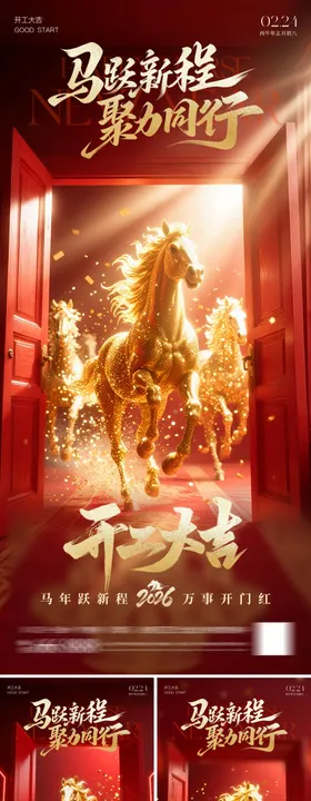 开门大吉新春海报