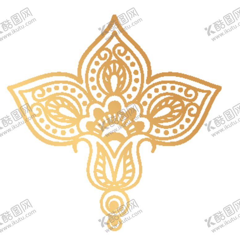 编号：44450007090300432193【酷图网】源文件下载-欧式金色花纹图案