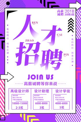 招聘海报横幅高薪诚DM餐饮