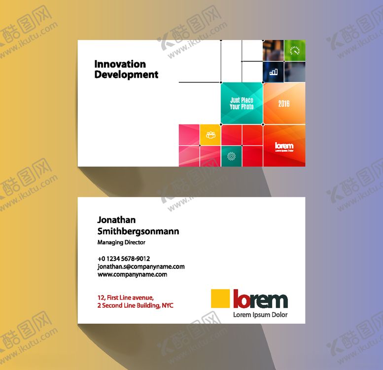 编号：99208211010936362714【酷图网】源文件下载-名片模板