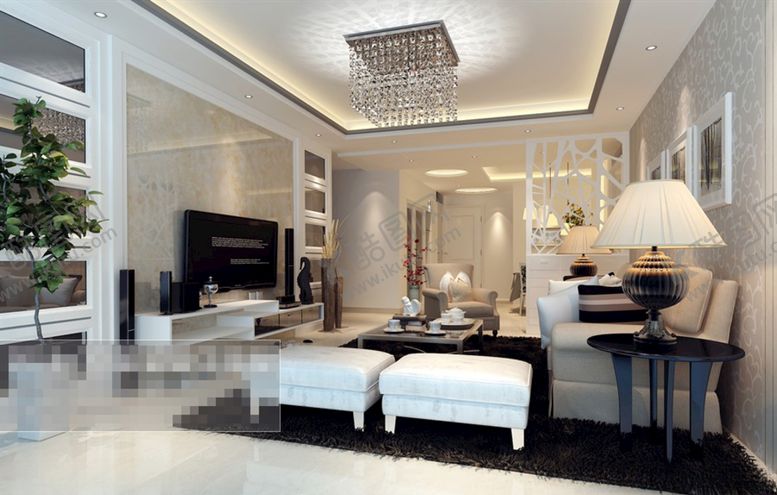 编号：12906610030924269001【酷图网】源文件下载-客厅空间