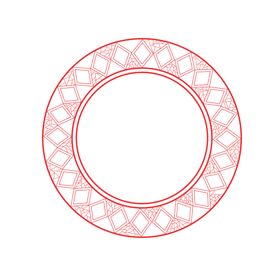 中国风花纹花边边框素材