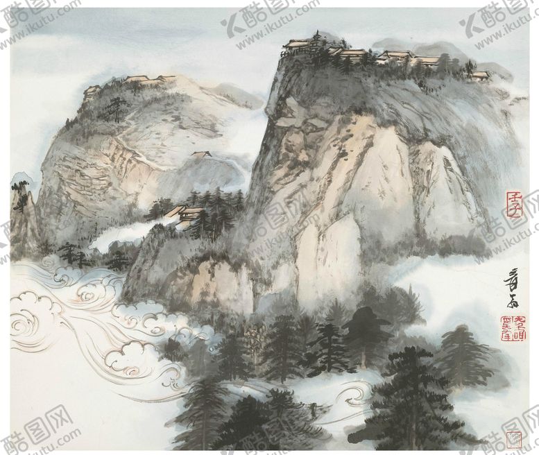 编号：25916110270457493474【酷图网】源文件下载-张大千国画