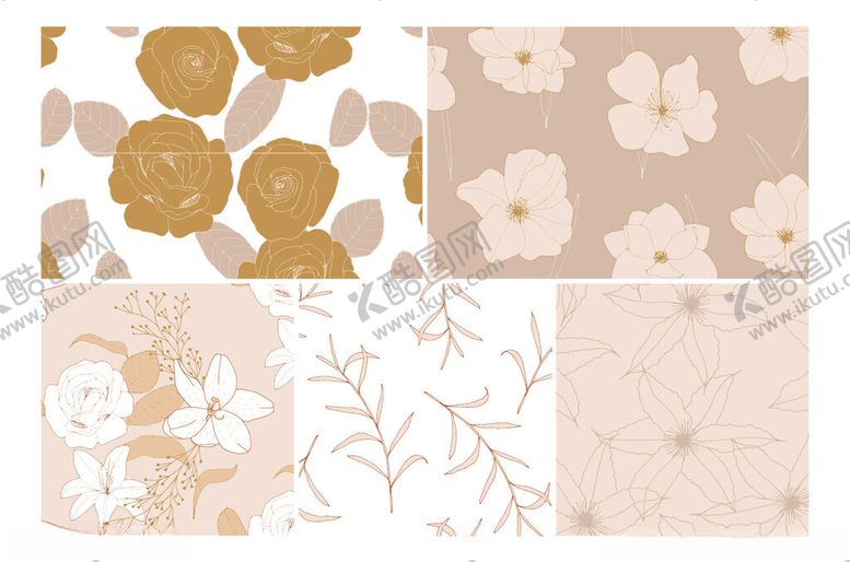 编号：80868811181133415226【酷图网】源文件下载-花卉图案纹理素材集合