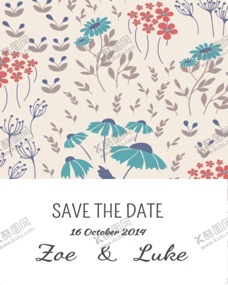 编号：97028610030721238418【酷图网】源文件下载-北欧创意森系花纹图案