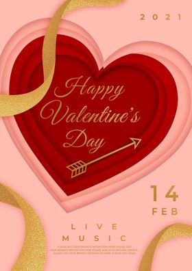 情人节爱心LOVE红色心形