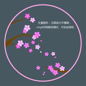 粉色樱花背景图