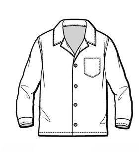 服装款式陈列夹克图单西
