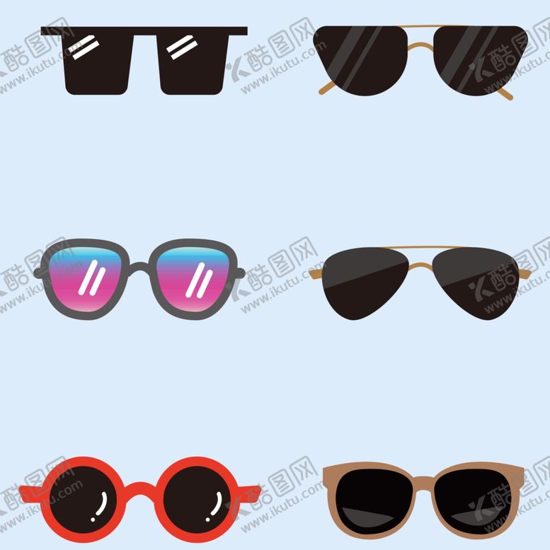 编号：48186410061102285743【酷图网】源文件下载-卡通眼镜