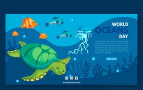 世界海洋日香港公园吊牌生物广告