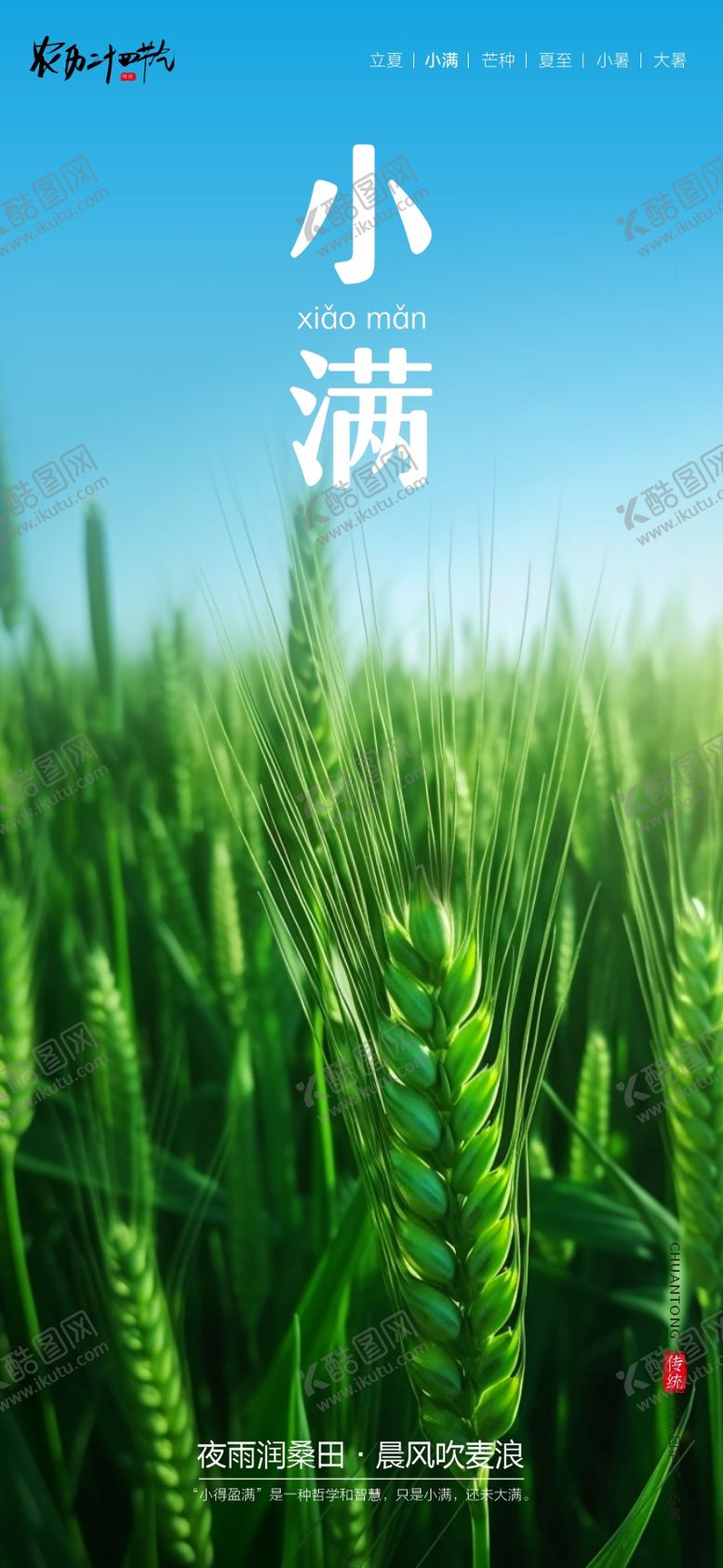 编号：90639405222336191087【酷图网】源文件下载-二十四节气海报小满