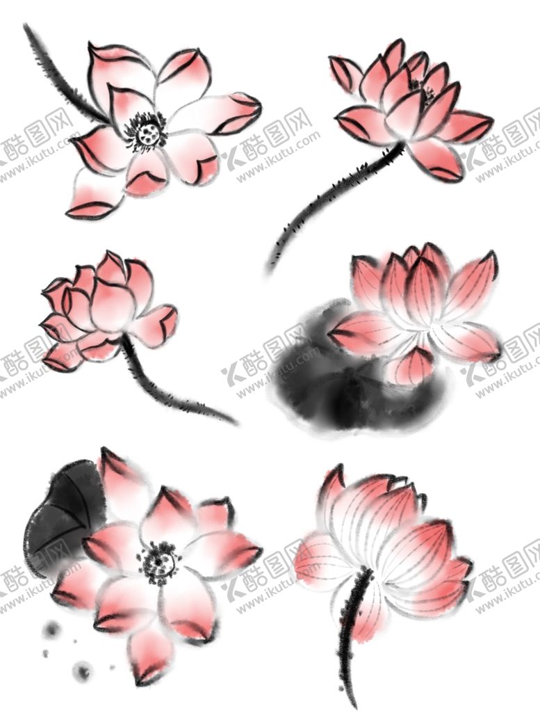 编号：30742809271208166041【酷图网】源文件下载-水墨海报素材毛笔画素材墨迹