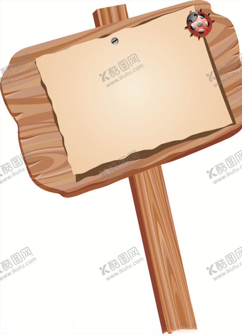 编号：54607610291502114905【酷图网】源文件下载-木纹花草牌矢量图