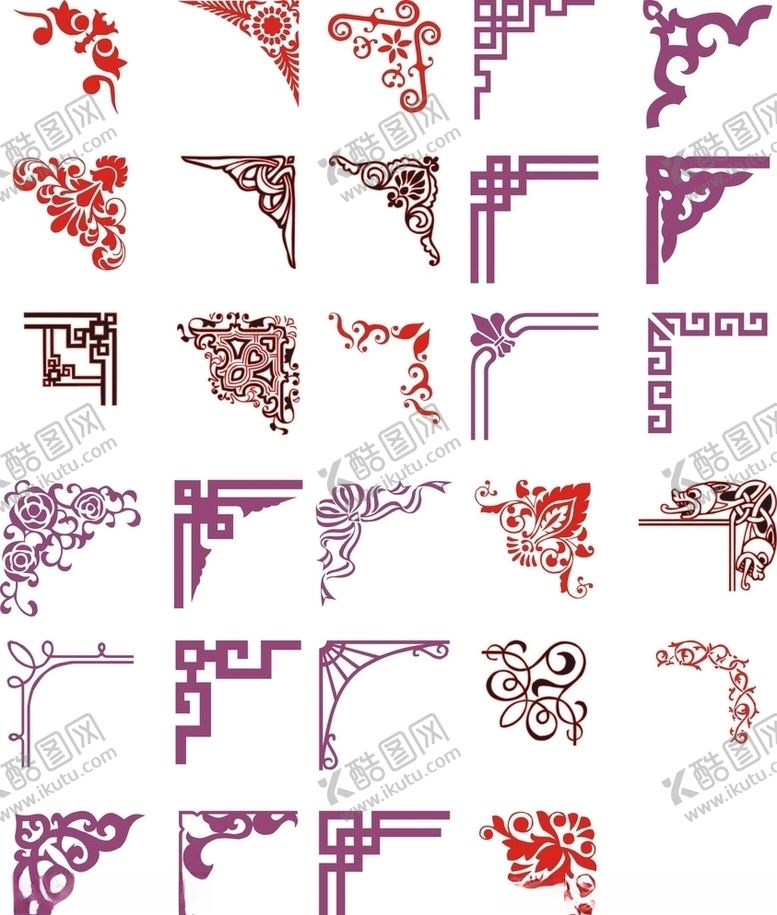 编号：62704707131722265402【酷图网】源文件下载-边角花纹