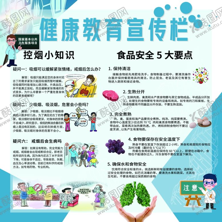 编号：99988706241743227248【酷图网】源文件下载-健康教育宣传栏