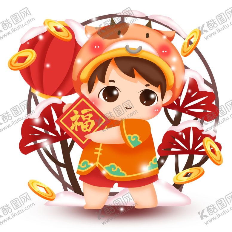 编号：99201205121454593778【酷图网】源文件下载-2021金牛送福牛年