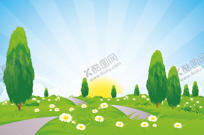 编号：60031204210526495291【酷图网】源文件下载-风景画树叶森林树叶插画