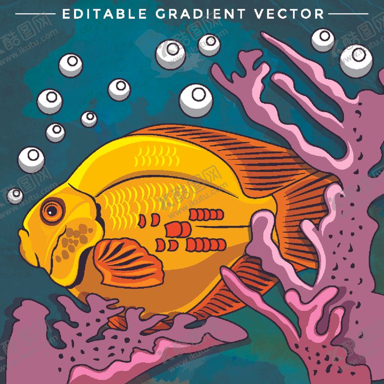 编号：88641709251044516164【酷图网】源文件下载-海底世界插画