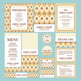 复古风格餐饮相关设计模板