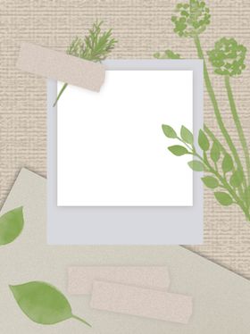 绿植小清新便签贴海报