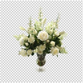 透明底花艺绿植摆件桌花