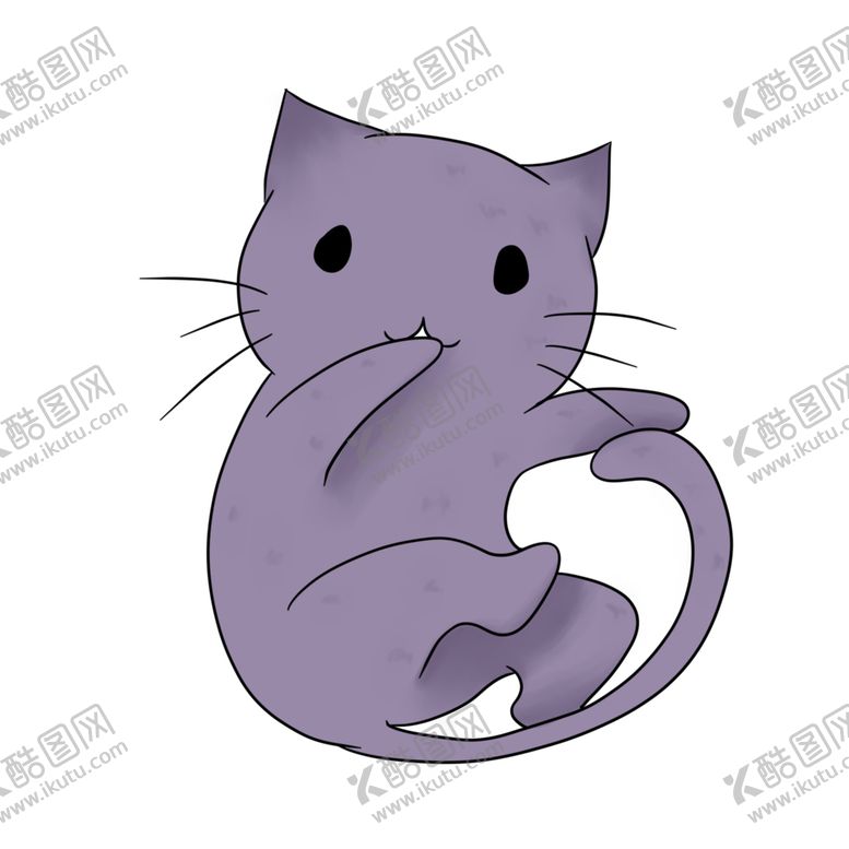 编号：26951901301113146564【酷图网】源文件下载-手绘卡通猫图片 