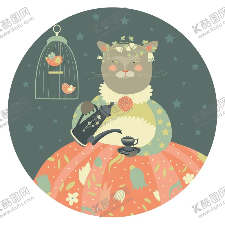 编号：45566012012348076606【酷图网】源文件下载-动物插画