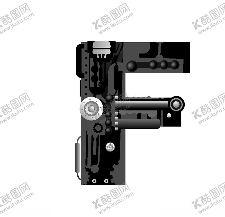 编号：47212809131916377103【酷图网】源文件下载-创意机械科技字母