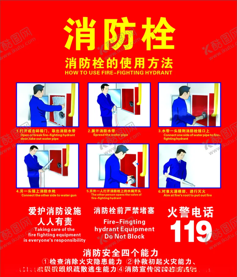 编号：60259006260201155836【酷图网】源文件下载-消防栓使用方法