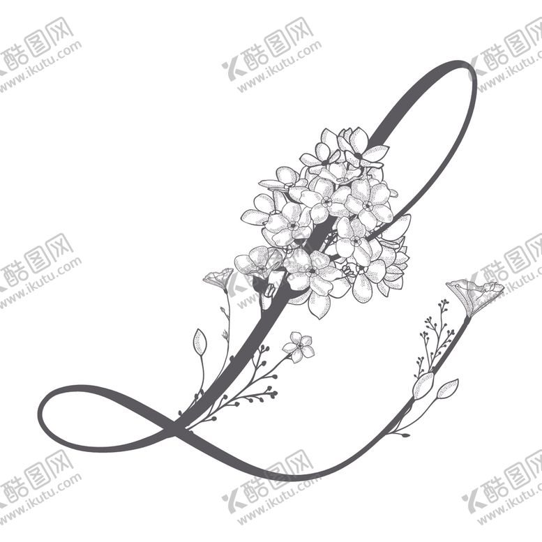编号：24411905140439077004【酷图网】源文件下载-L花体字