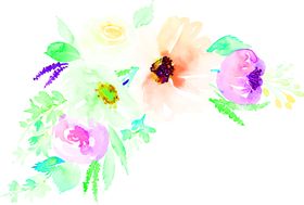 花素材小清新朵朵底纹鲜朵