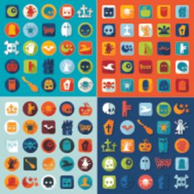 多彩扁平化应用图标集合