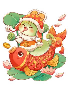 蛇年吉祥物插图