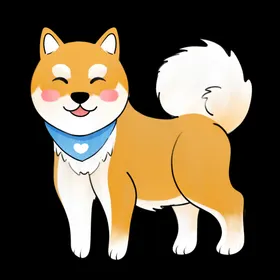 小狗儿童画画边境牧羊犬动物