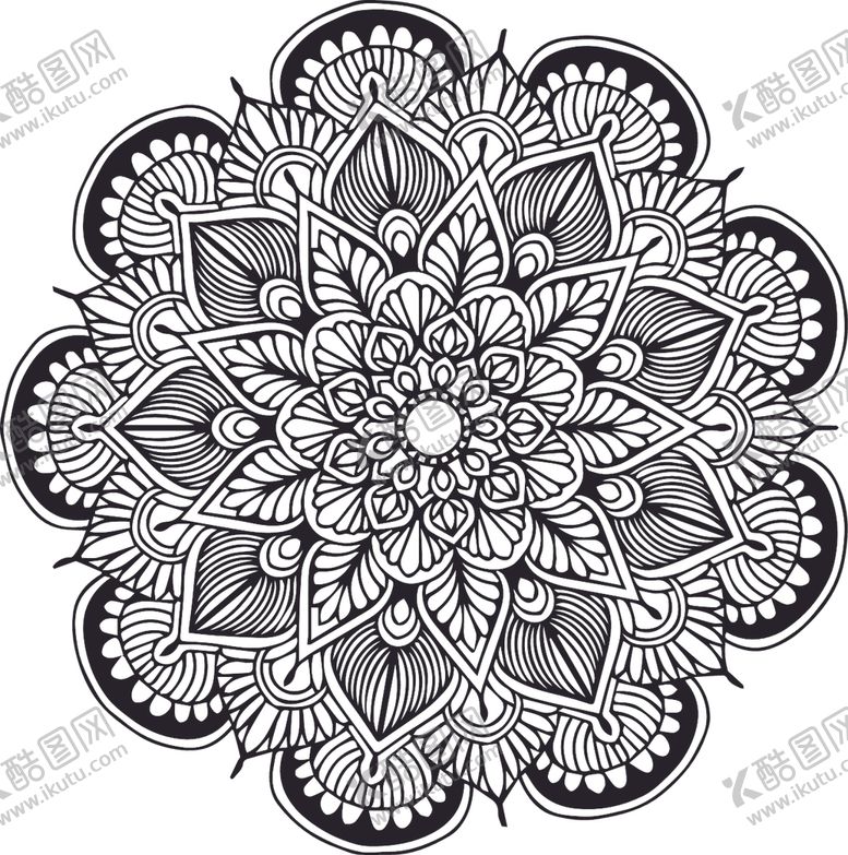 编号：88727309171331461712【酷图网】源文件下载-曼陀罗花纹