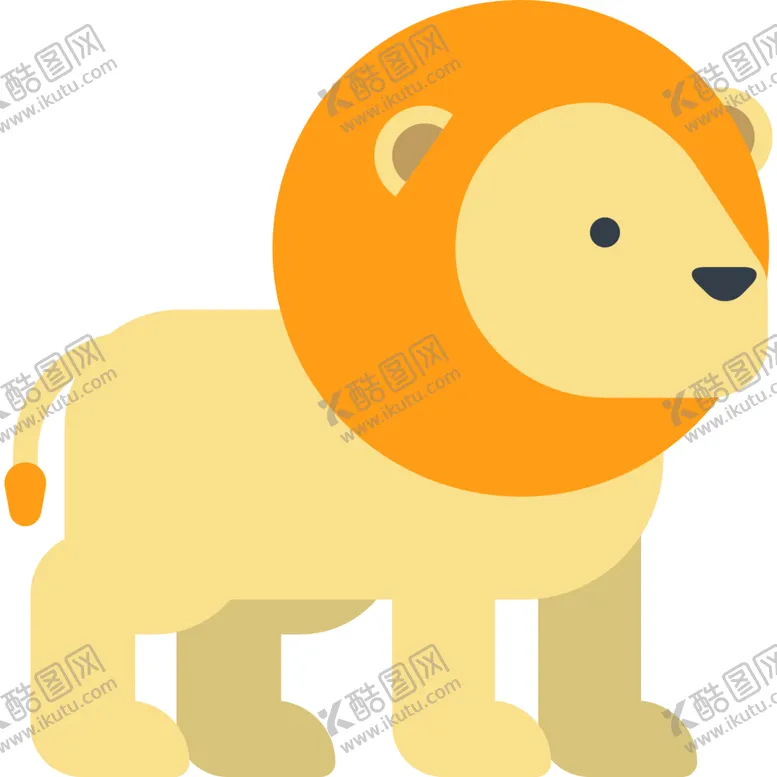 编号：34566907021435501793【酷图网】源文件下载-狮子动物标志图形图标装饰素材