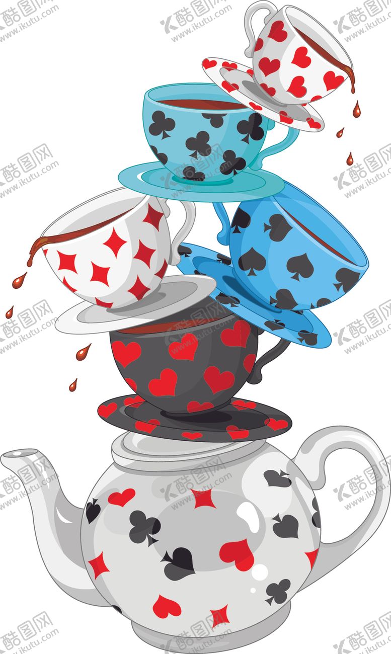 编号：68763005120135013839【酷图网】源文件下载-茶杯下午茶蛋糕聚餐桌子