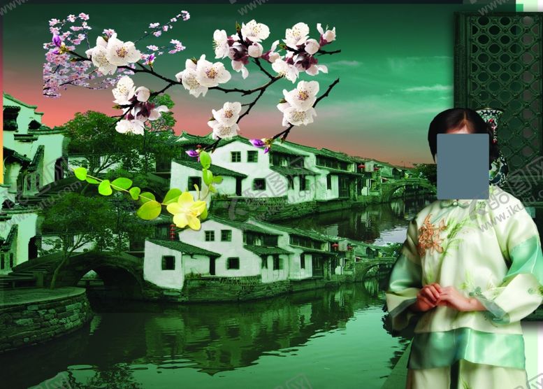 编号：85739603282137186922【酷图网】源文件下载-江南水乡