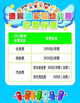 收费海报