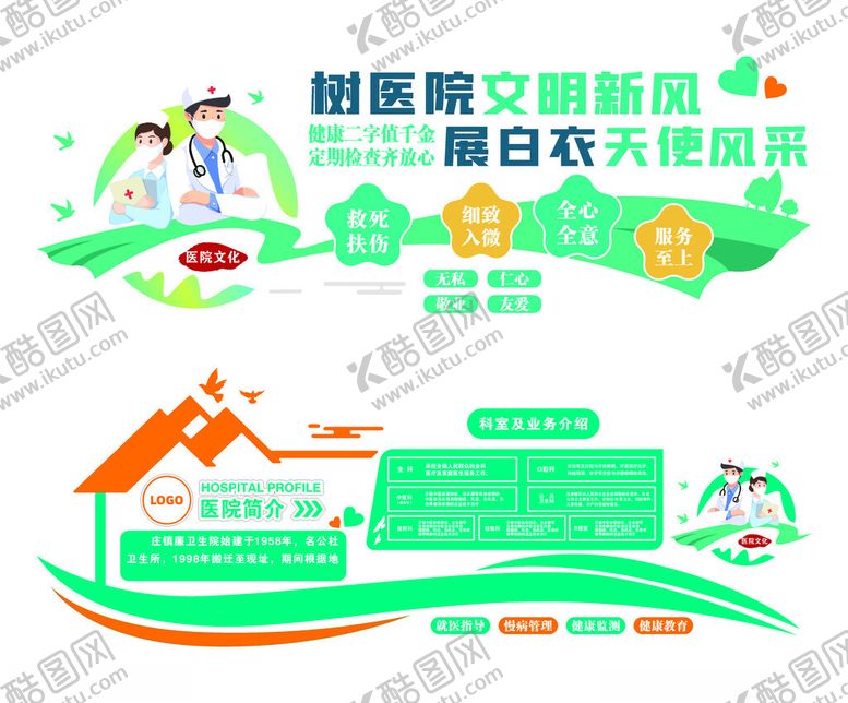 编号：81312904132035549728【酷图网】源文件下载-医院文化墙