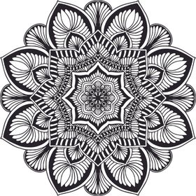 曼陀罗花纹