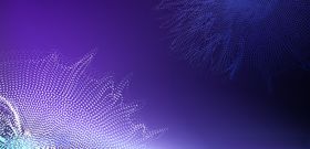 紫色粒子扩散背景