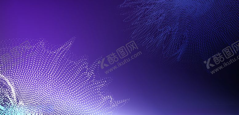 编号：16763206270356457174【酷图网】源文件下载-紫色粒子背景